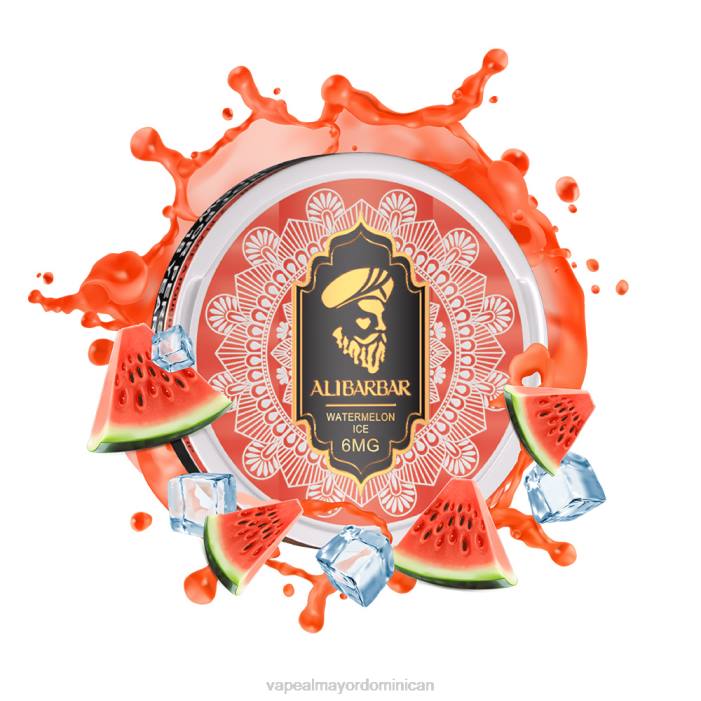 X82D57 - productos de vapeo al por mayor hielo de sandia ALIBARBAR bolsa de nicotina