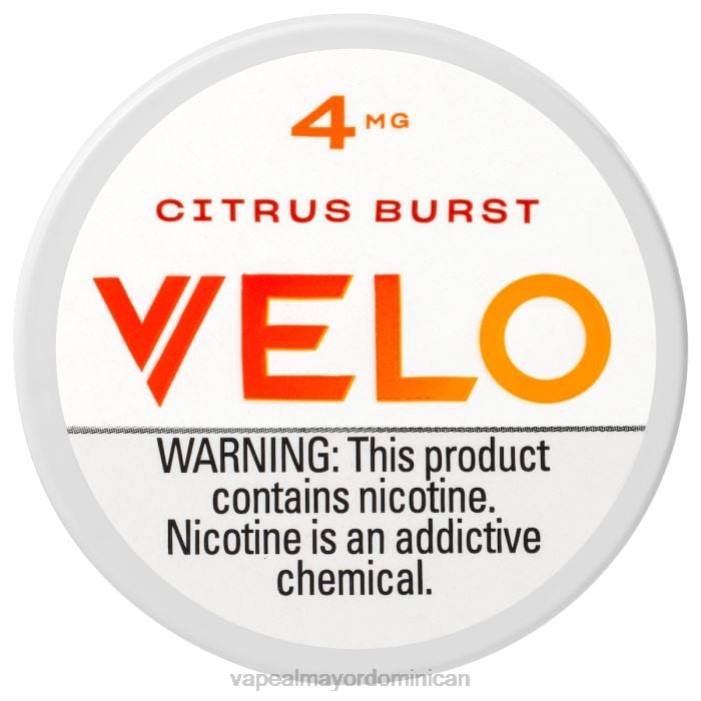 X82D35 - vapeo al por mayor explosión de cítricos VELO bolsa de nicotina 4 mg
