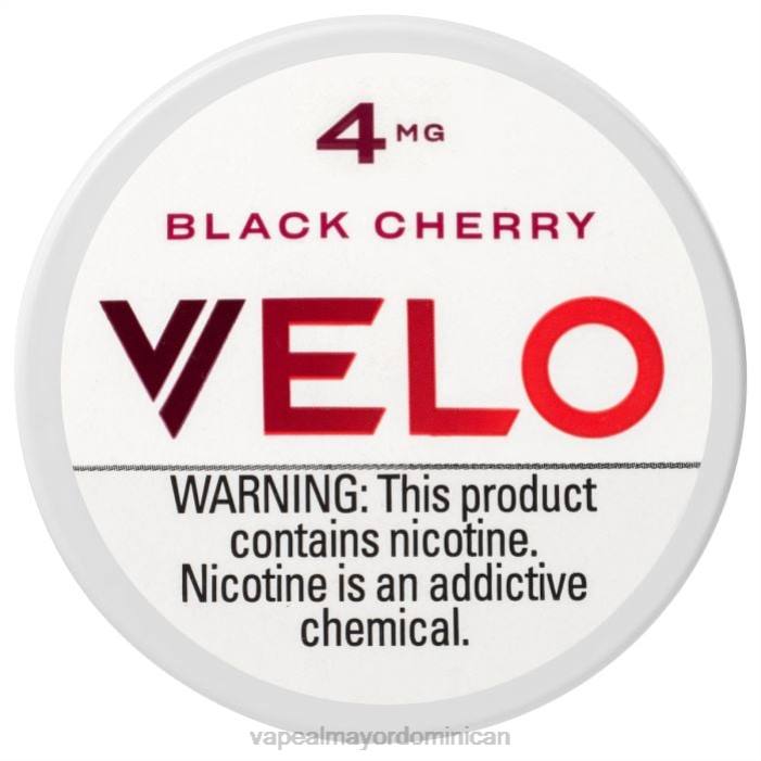 X82D37 - productos de vapeo al por mayor Cerezo negro VELO bolsa de nicotina 4 mg