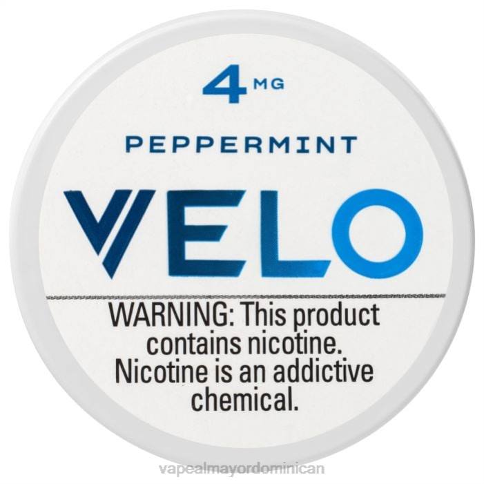 X82D41 - vape al mayor Dominican menta VELO bolsa de nicotina 4 mg