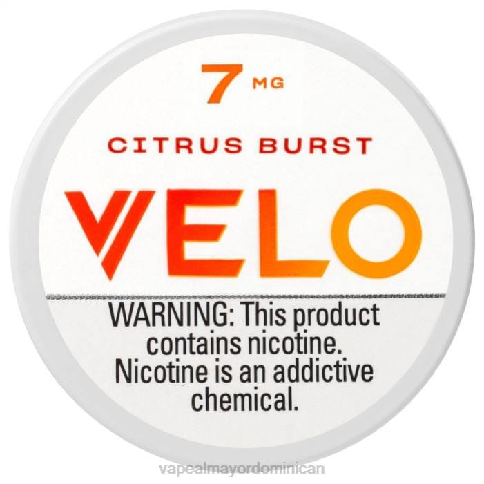 X82D44 - vape desechable explosión de cítricos VELO bolsa de nicotina 7 mg