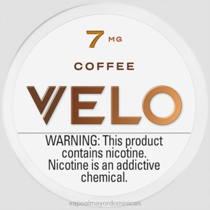 X82D51 - vape al mayor Dominican café VELO bolsa de nicotina 7 mg