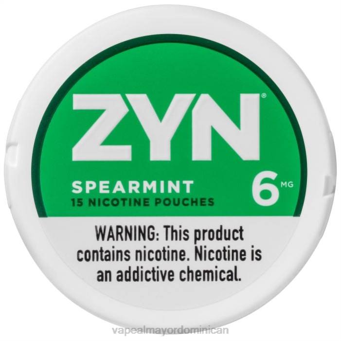 X82D15 - vapeo al por mayor menta verde ZYN bolsa de nicotina 6 mg