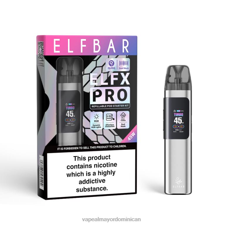 ELFBAR ELFX Pro ABRIR APOL DE POD astilla 6FL2B1 Vape Al Mayor Dominican
