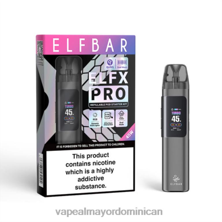 ELFBAR ELFX Pro ABRIR APOL DE POD gris 6FL2B3 Mayorista Vapeo