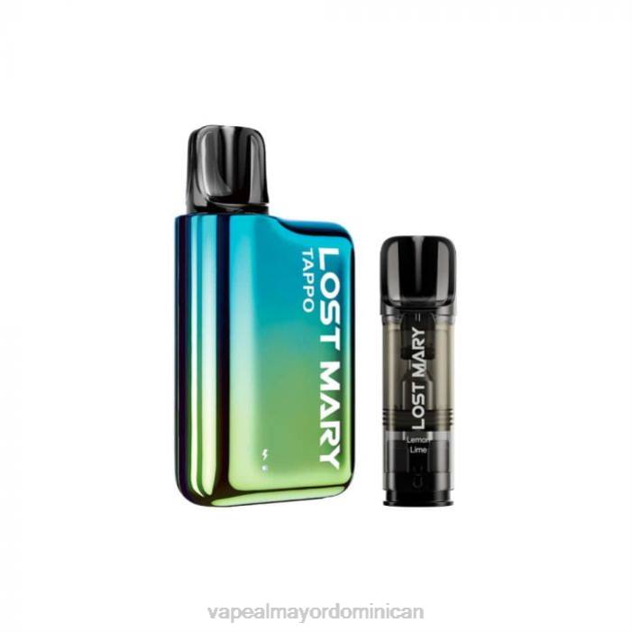 X82D436 - distribuidor vapeo al por mayor azul verde x lima limón LOST MARY Tappo kit de vapeo pod