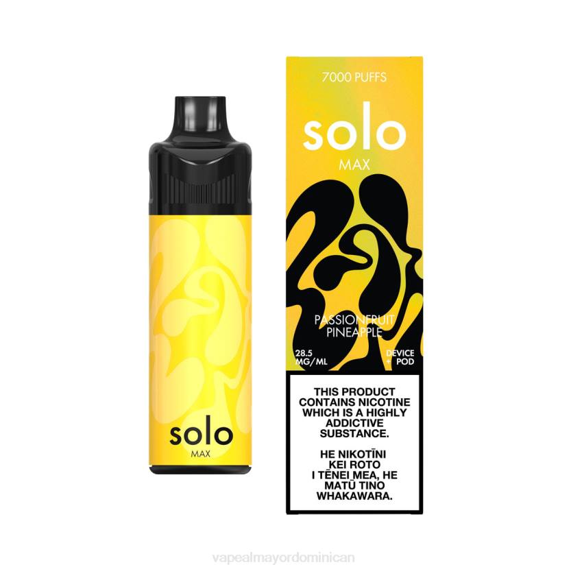 Liquido De Vape Al Por Mayor En República Dominicana 4DXD69 Solo MAX kit de cápsulas piña de maracuyá