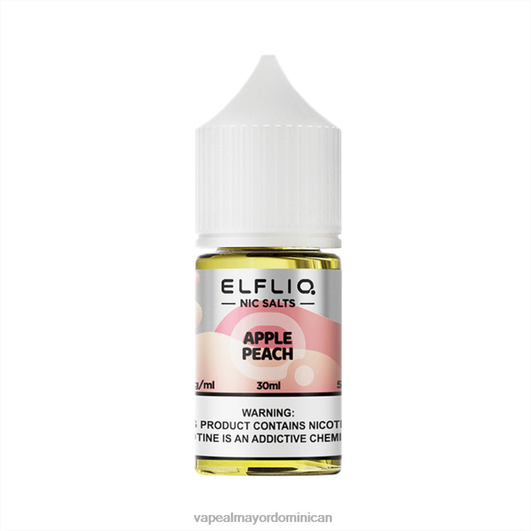 ELFBAR ELFLIQ nic sal 30 ml durazno de manzana 6FL2B7 Tienda De Vapeo Al Por Mayor