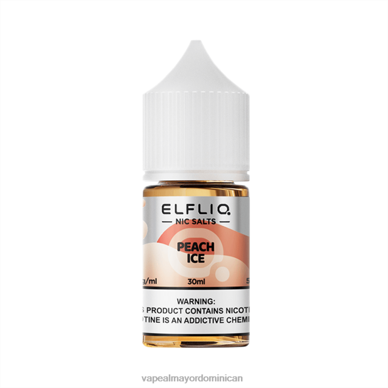 ELFBAR ELFLIQ nic sal 30 ml hielo de durazno 6FL2B22 Distribuidor Vapeo Al Por Mayor