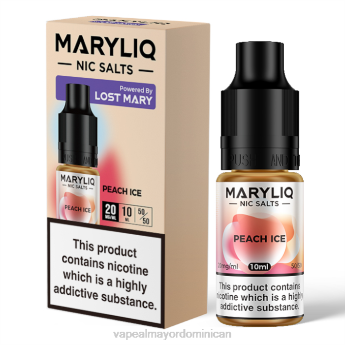 X82D450 - tienda de vapeo al por mayor República Dominicana hielo de durazno LOST MARY MARYLIQ sales nic - 10ml - 20mg