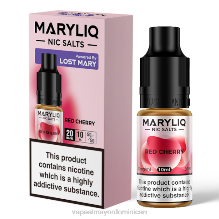X82D455 - vapeo al por mayor rojo cereza LOST MARY MARYLIQ sales nic - 10ml - 20mg