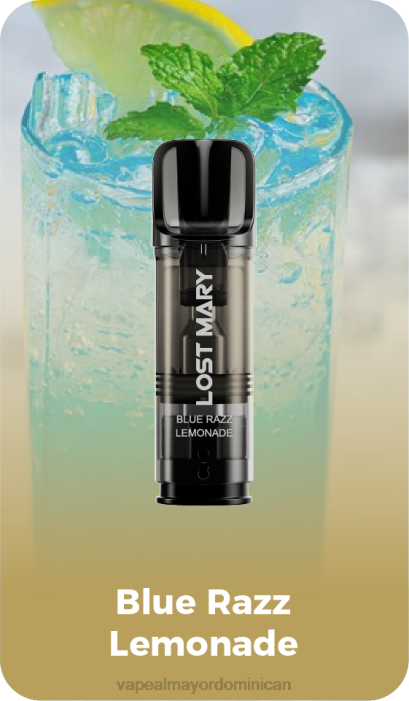 X82D421 - vape al mayor Dominican limonada azul razz LOST MARY Tappo cápsulas de repuesto precargadas