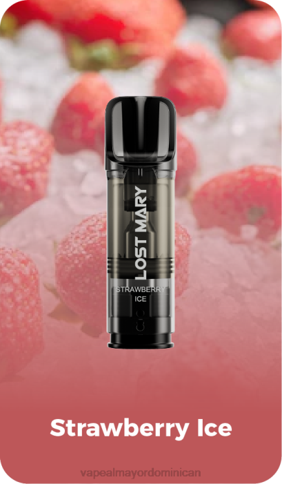 X82D430 - tienda de vapeo al por mayor República Dominicana hielo de fresa LOST MARY Tappo cápsulas de repuesto precargadas