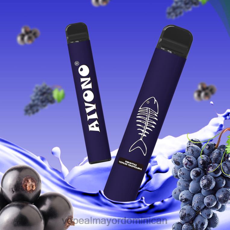 Vape Desechable ZFFP0284 Aivono AIM FISHBONE 600 grosella negra de uva