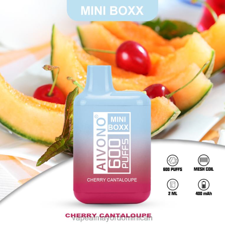Liquido De Vape Al Por Mayor En República Dominicana ZFFP0239 Aivono AIM MINI BOXX 600 melón cereza