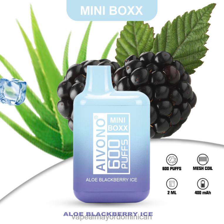 Mayorista Vape ZFFP0240 Aivono AIM MINI BOXX 600 hielo actual de aloe