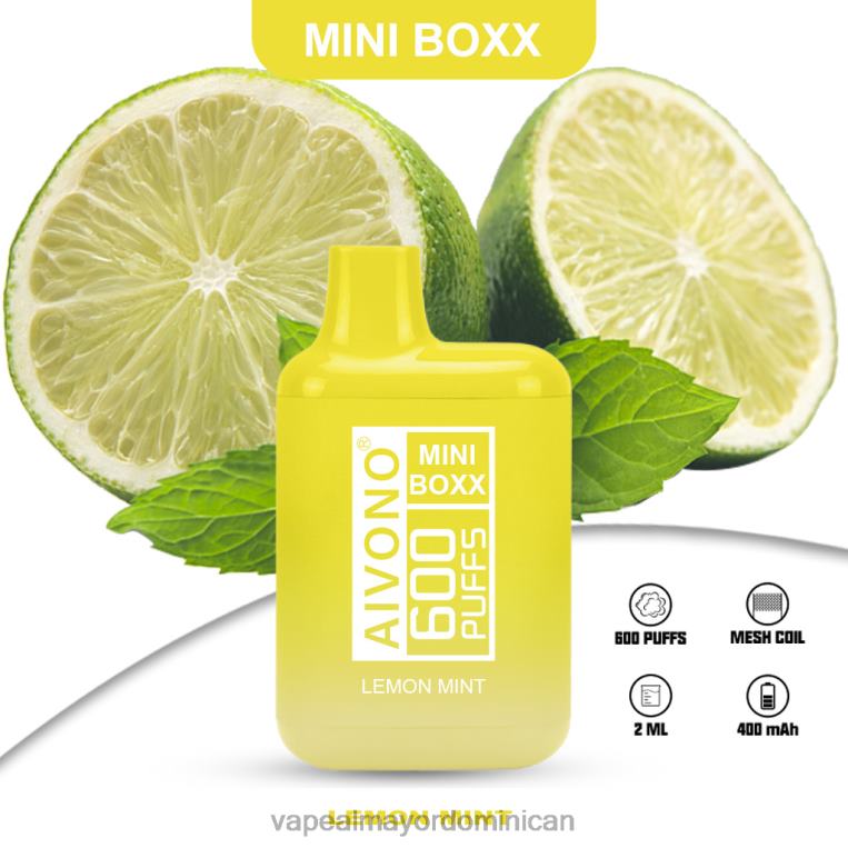 Mayorista Vapeo ZFFP0233 Aivono AIM MINI BOXX 600 menta limon