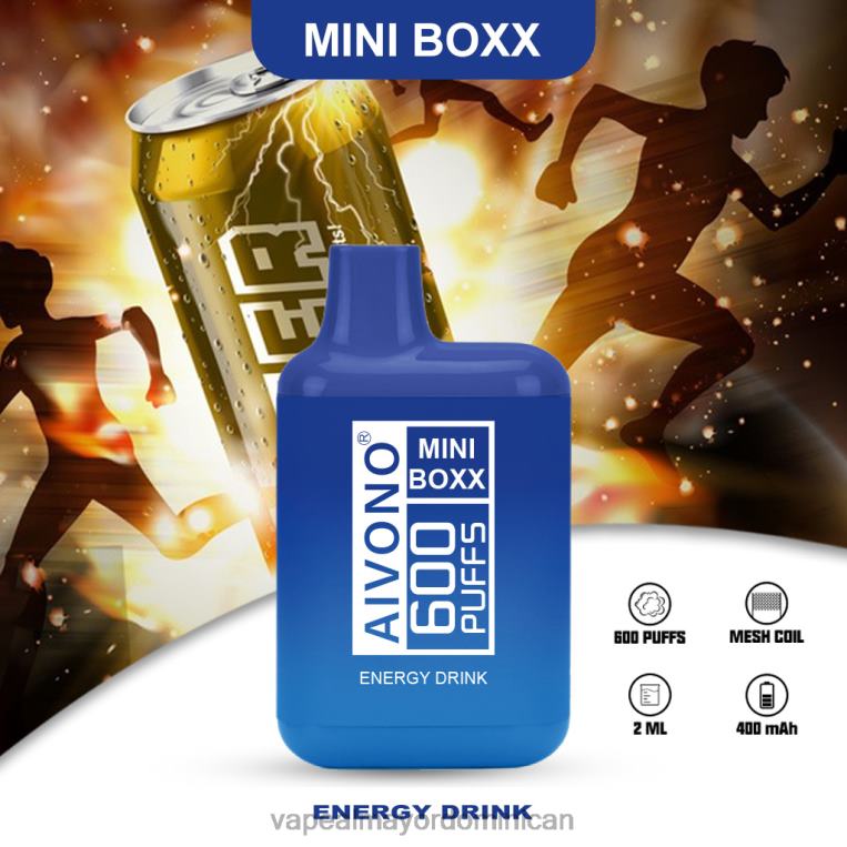 Tienda De Vapeo Al Por Mayor ZFFP0237 Aivono AIM MINI BOXX 600 bebida energética
