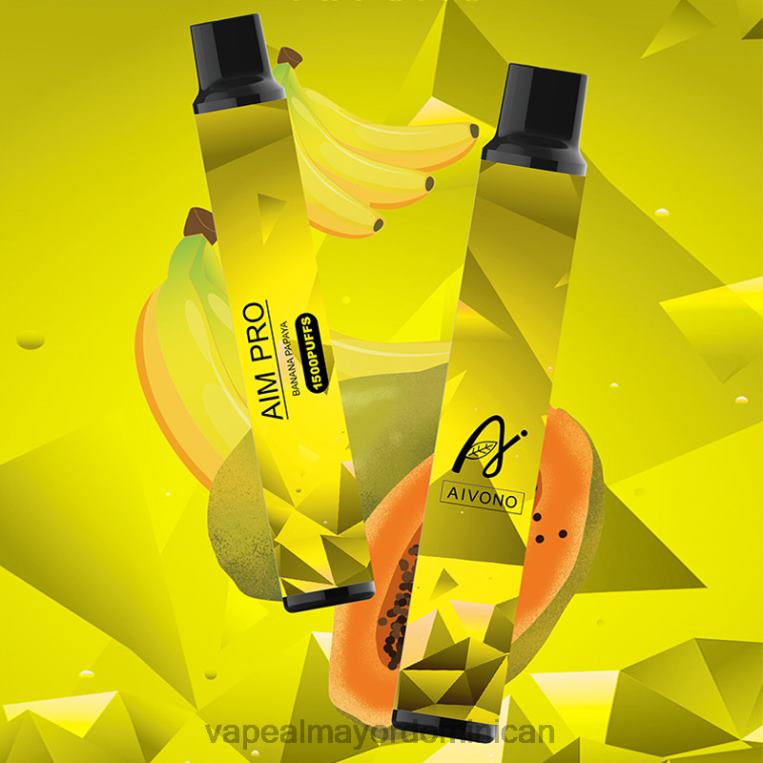 Liquido De Vape Al Por Mayor En República Dominicana ZFFP0169 Aivono AIM PRO 1500 plátano papaya