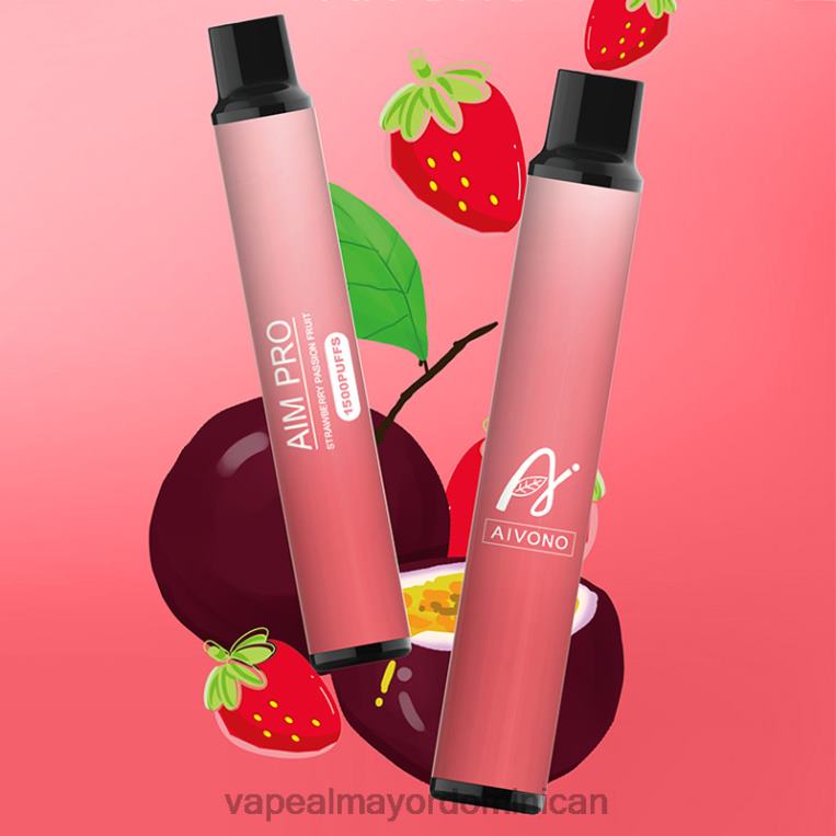 Tienda De Vapeo Al Por Mayor República Dominicana ZFFP0162 Aivono AIM PRO 1500 fruta de la pasión fresa