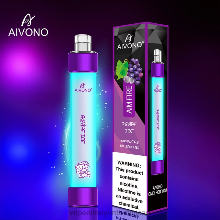 Liquido De Vape Al Por Mayor En República Dominicana ZFFP0329 Aivono AIM FIRE 1000 hielo de uva