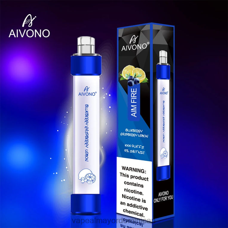 Tienda De Vapeo Al Por Mayor ZFFP0327 Aivono AIM FIRE 1000 arándano frambuesa limón