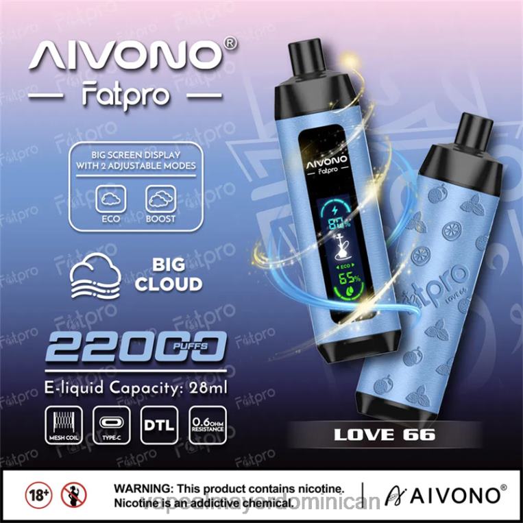 Distribuidor Vapeo Al Por Mayor ZFFP06 Aivono Fatpro 22000 amor 66