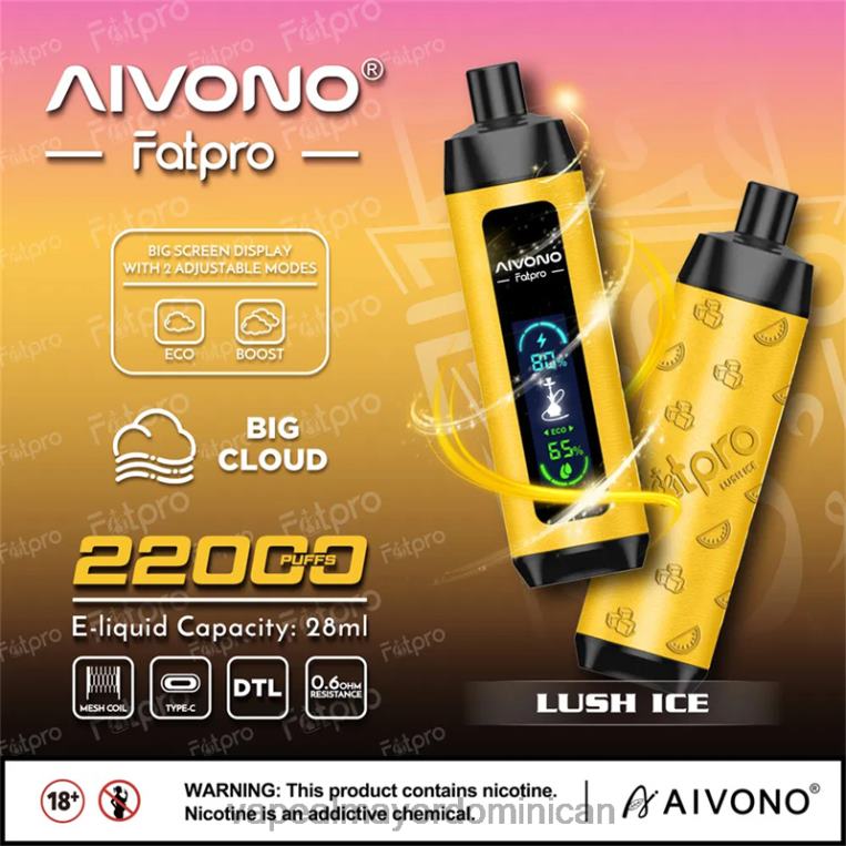 Mayorista Vapeo ZFFP03 Aivono Fatpro 22000 hielo exuberante