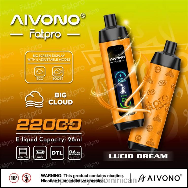 Tienda De Vapeo Al Por Mayor ZFFP07 Aivono Fatpro 22000 sueño lúcido
