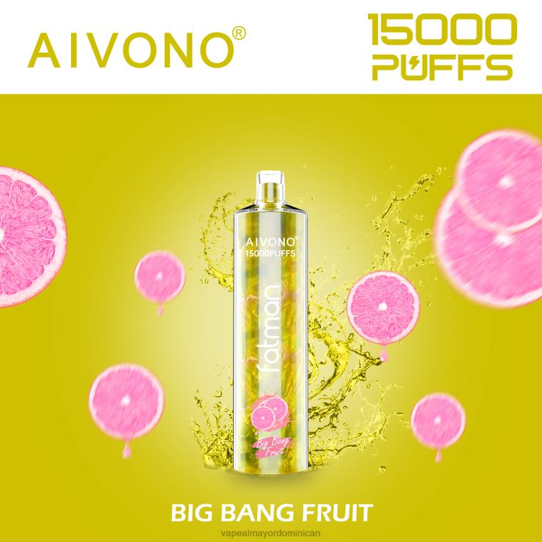 Distribuidor Vapeo Al Por Mayor ZFFP016 Aivono FATMAN 15000 fruta del big bang