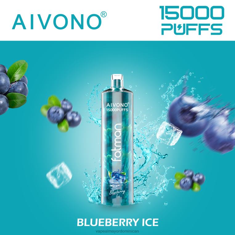 Vape Desechable ZFFP014 Aivono FATMAN 15000 hielo de arándanos