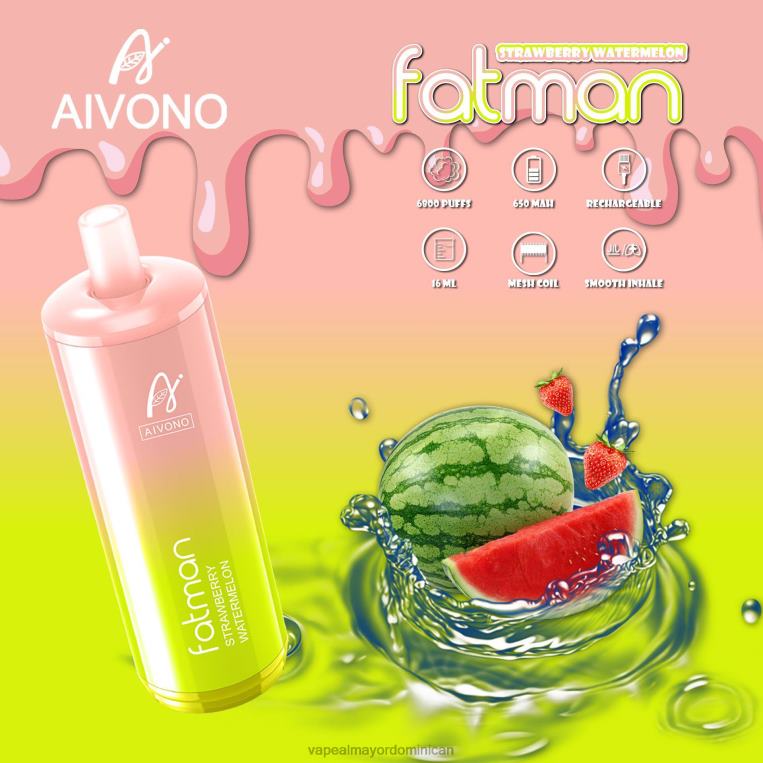 Mayorista Vape ZFFP030 Aivono FATMAN 6800 sandia fresa