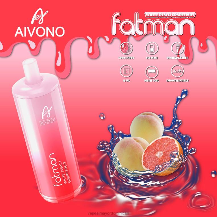 Vapeo Al Por Mayor ZFFP025 Aivono FATMAN 6800 pomelo