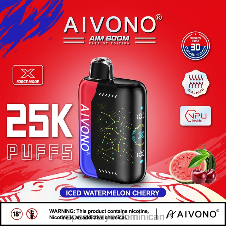 Tienda De Vapeo Al Por Mayor ZFFP0347 Aivono AIM BOOM 25000 cereza de sandía helada