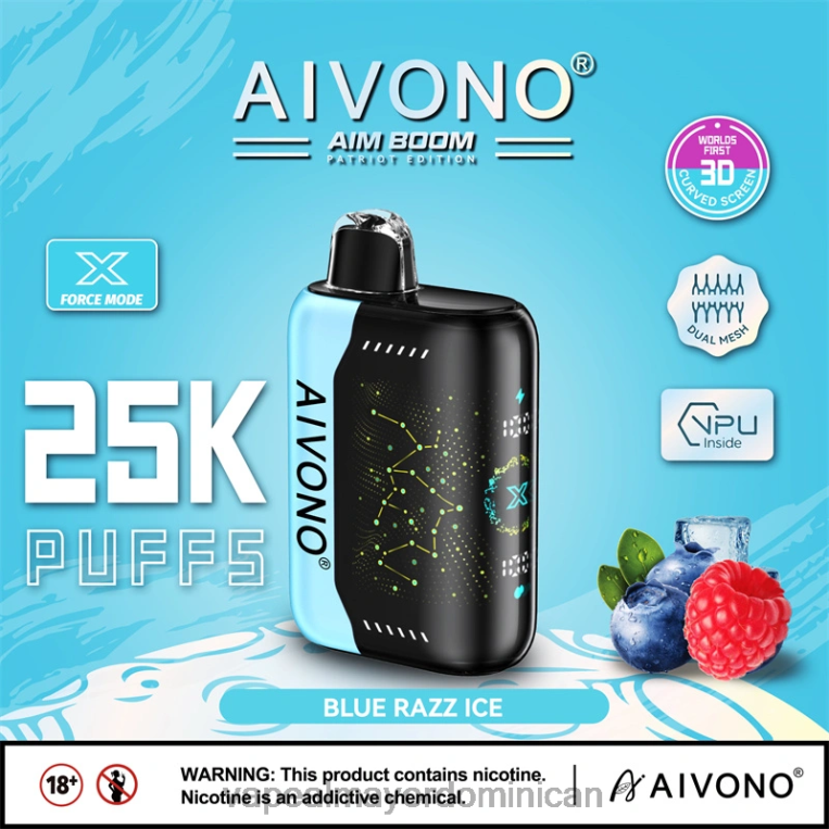 Vapeo Al Por Mayor ZFFP0345 Aivono AIM BOOM 25000 hielo azul