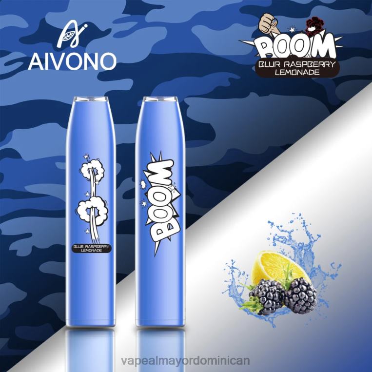 Vapeo Al Por Mayor ZFFP0355 Aivono AIM BOOM 600 limonada de frambuesa azul