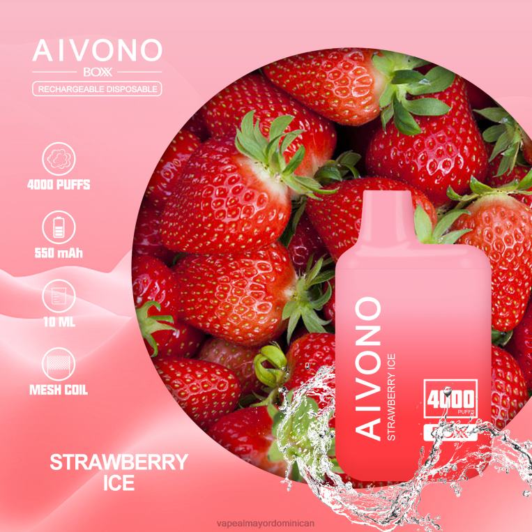 Distribuidor Vapeo Al Por Mayor ZFFP0226 Aivono AIM BOXX 4000 hielo de fresa