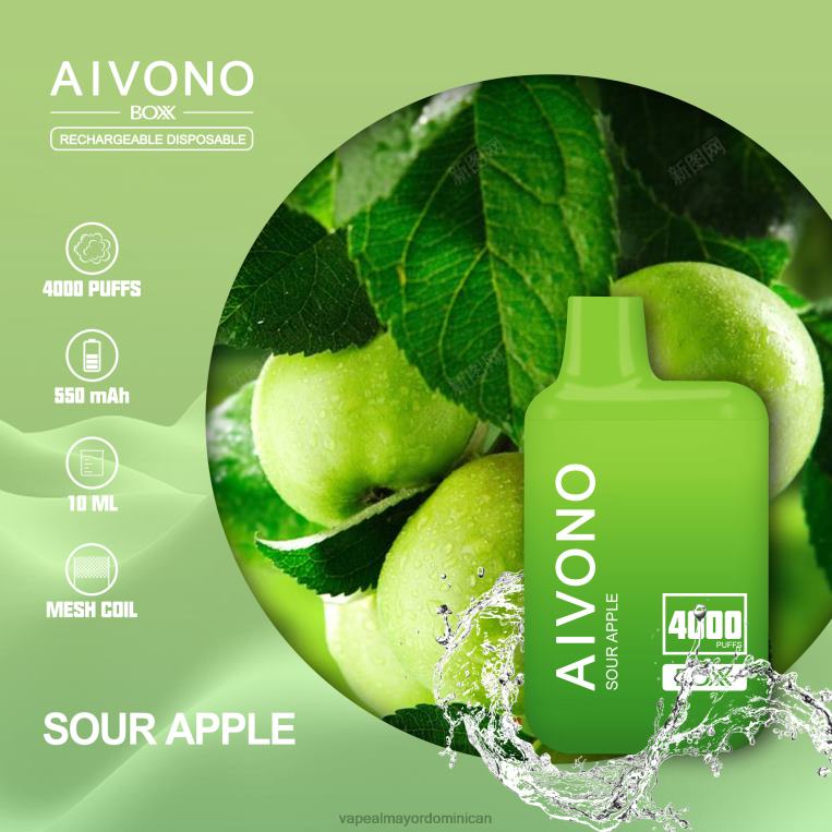 Mayorista Vape ZFFP0220 Aivono AIM BOXX 4000 manzana agria