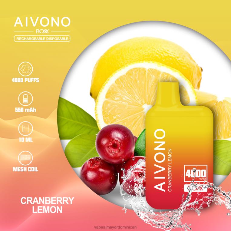 Productos De Vapeo Al Por Mayor ZFFP0218 Aivono AIM BOXX 4000 limón arándano