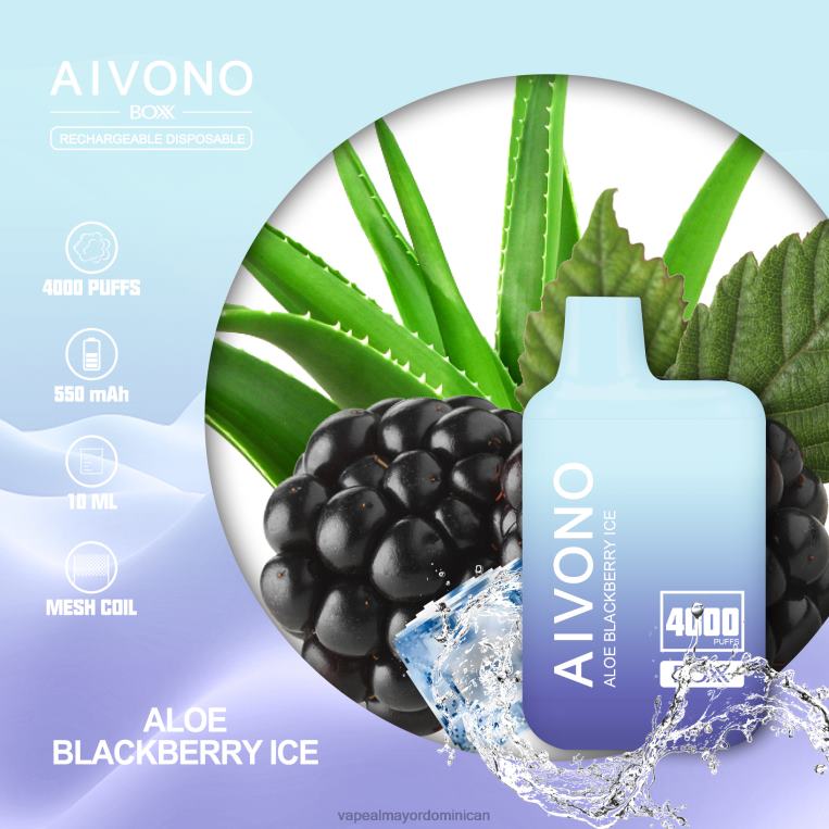 Productos De Vapeo Al Por Mayor ZFFP0228 Aivono AIM BOXX 4000 hielo actual de aloe