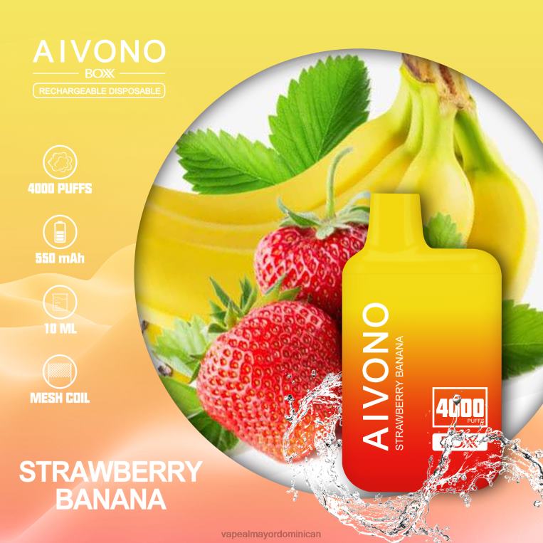Vape Al Mayor Dominican ZFFP0231 Aivono AIM BOXX 4000 plátano fresa