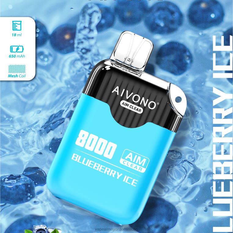Distribuidor Vapeo Al Por Mayor ZFFP0206 Aivono AIM CLEAR 8000 hielo de arándanos