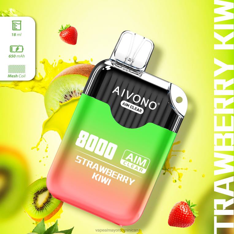 Mayorista Vape ZFFP0210 Aivono AIM CLEAR 8000 kiwi fresa