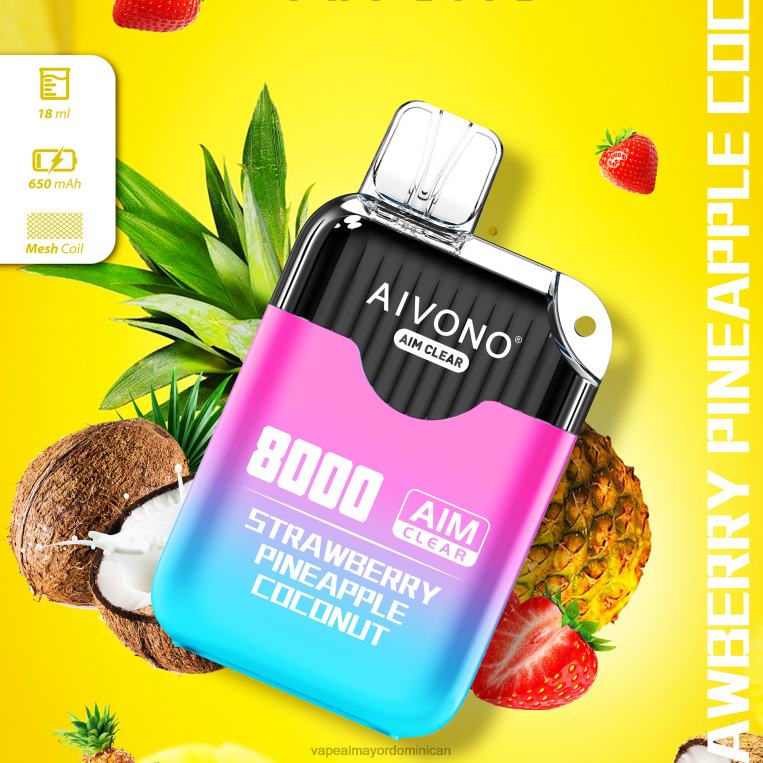 Tienda De Vapeo Al Por Mayor ZFFP0207 Aivono AIM CLEAR 8000 fresa piña coco