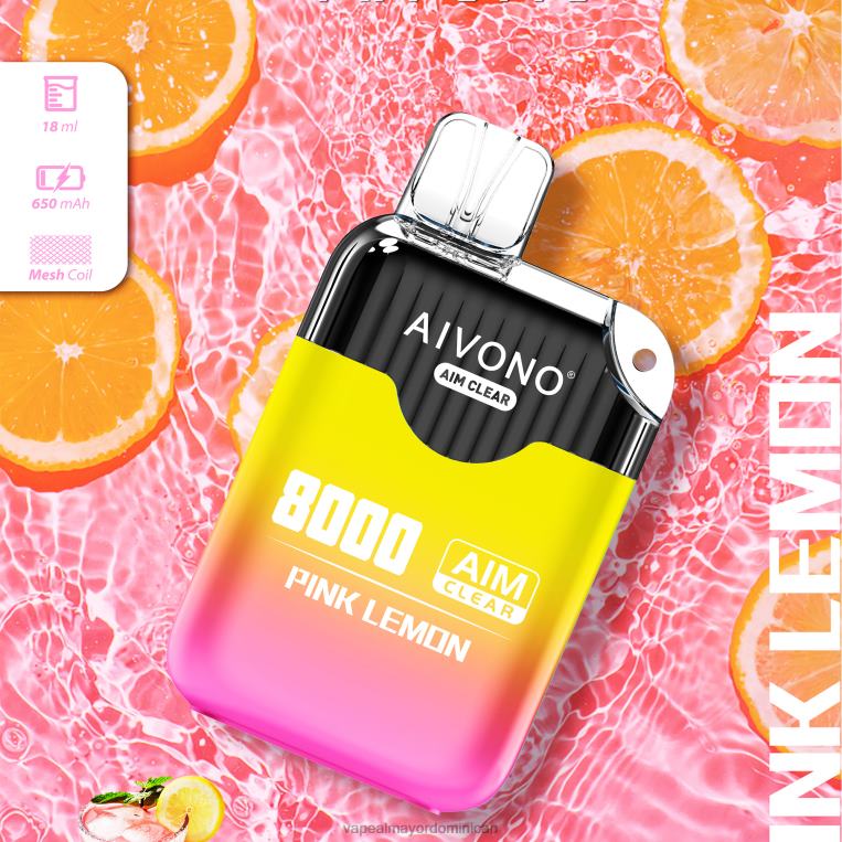 Vape Al Mayor Dominican ZFFP0211 Aivono AIM CLEAR 8000 limon rosa