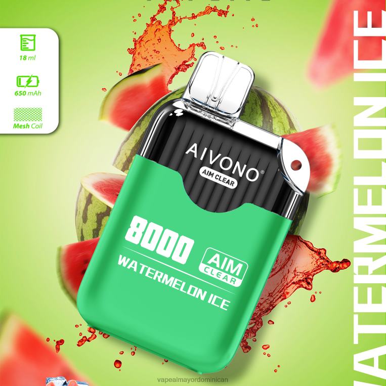 Vape Desechable ZFFP0204 Aivono AIM CLEAR 8000 hielo de sandia