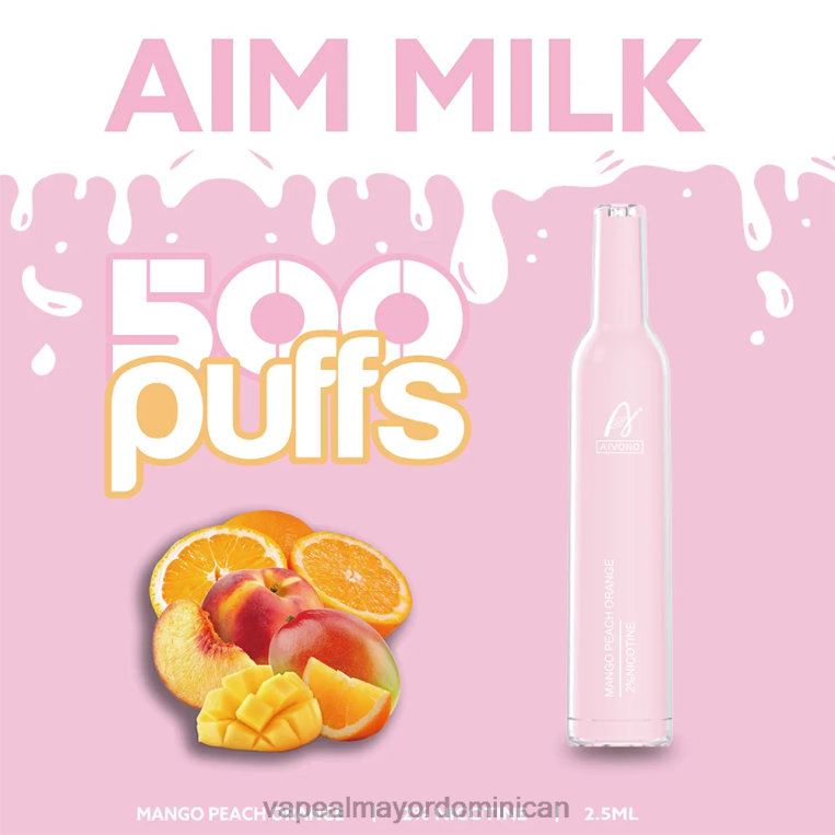 Liquido De Vape Al Por Mayor En República Dominicana ZFFP0269 Aivono AIM MILK 500 mango melocotón naranja