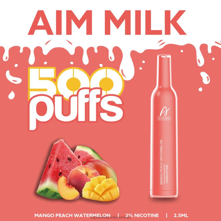 Productos De Vapeo Al Por Mayor ZFFP0268 Aivono AIM MILK 500 sandia mango durazno