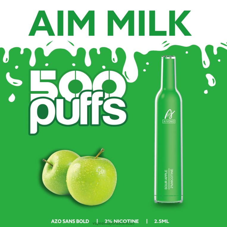 Tienda De Vapeo Al Por Mayor ZFFP0267 Aivono AIM MILK 500 manzana agria