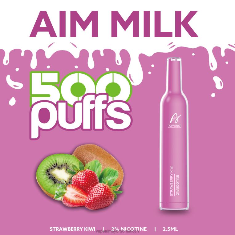 Vape Al Mayor Dominican ZFFP0271 Aivono AIM MILK 500 kiwi fresa